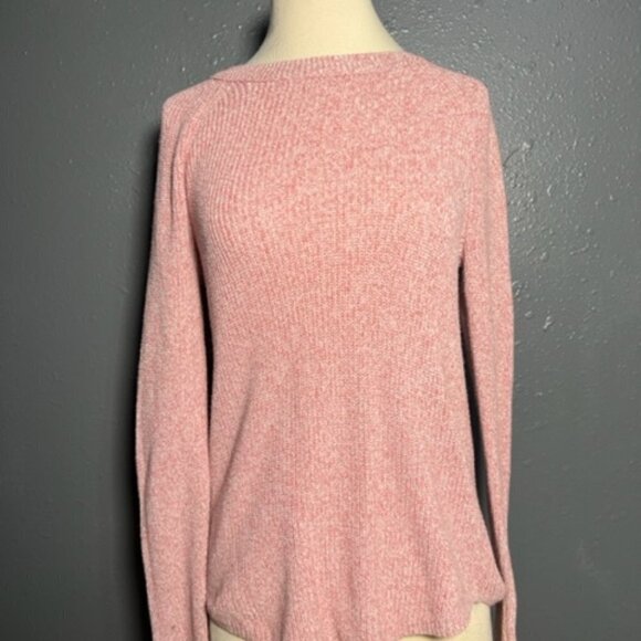 LOFT Sweaters - Loft Womens Light Pink Long Sleeve Lightweight Sweater 100% Cotton Size XS